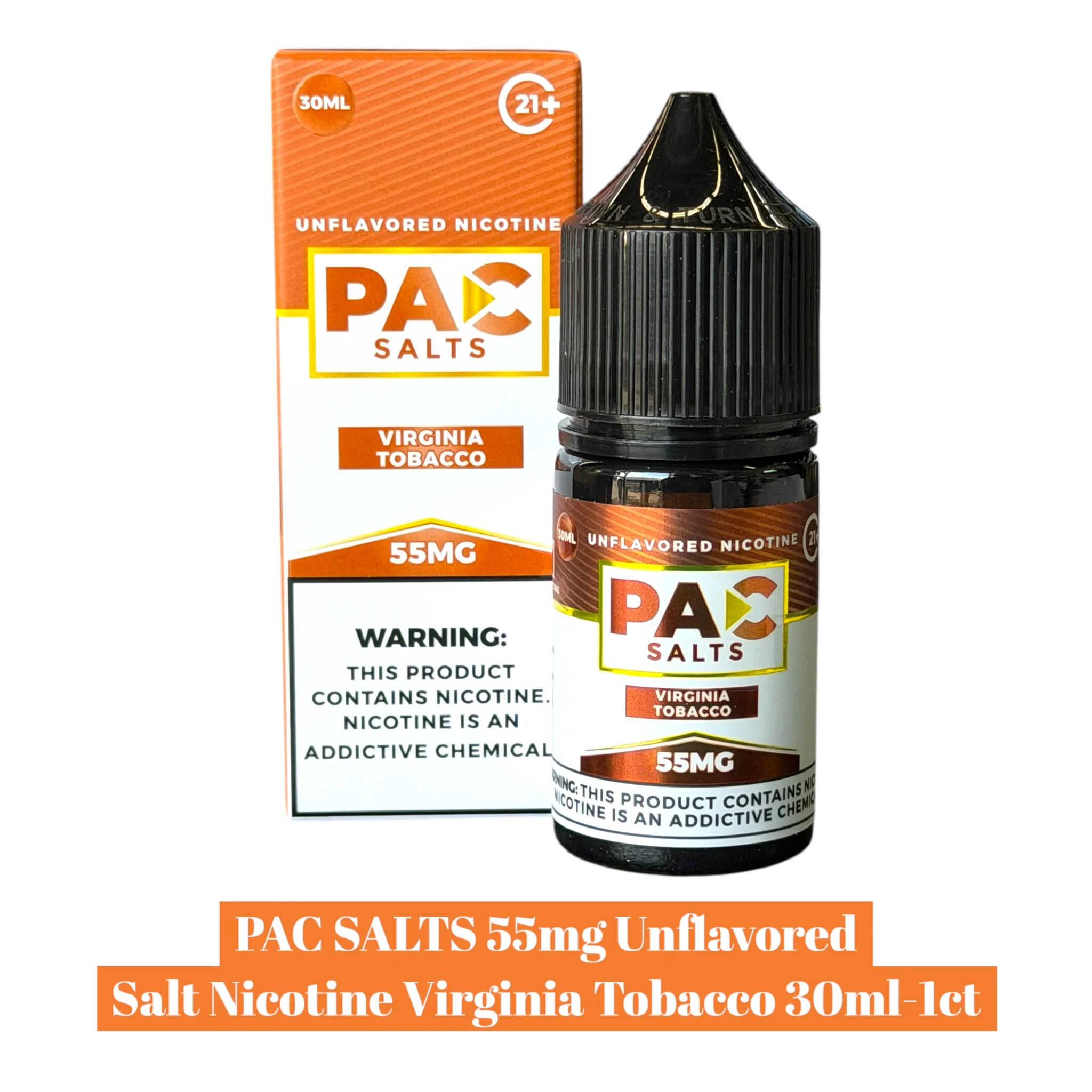 PAC Salts Unflavored Salt Nicotine 55mg - 30ml - Image 8