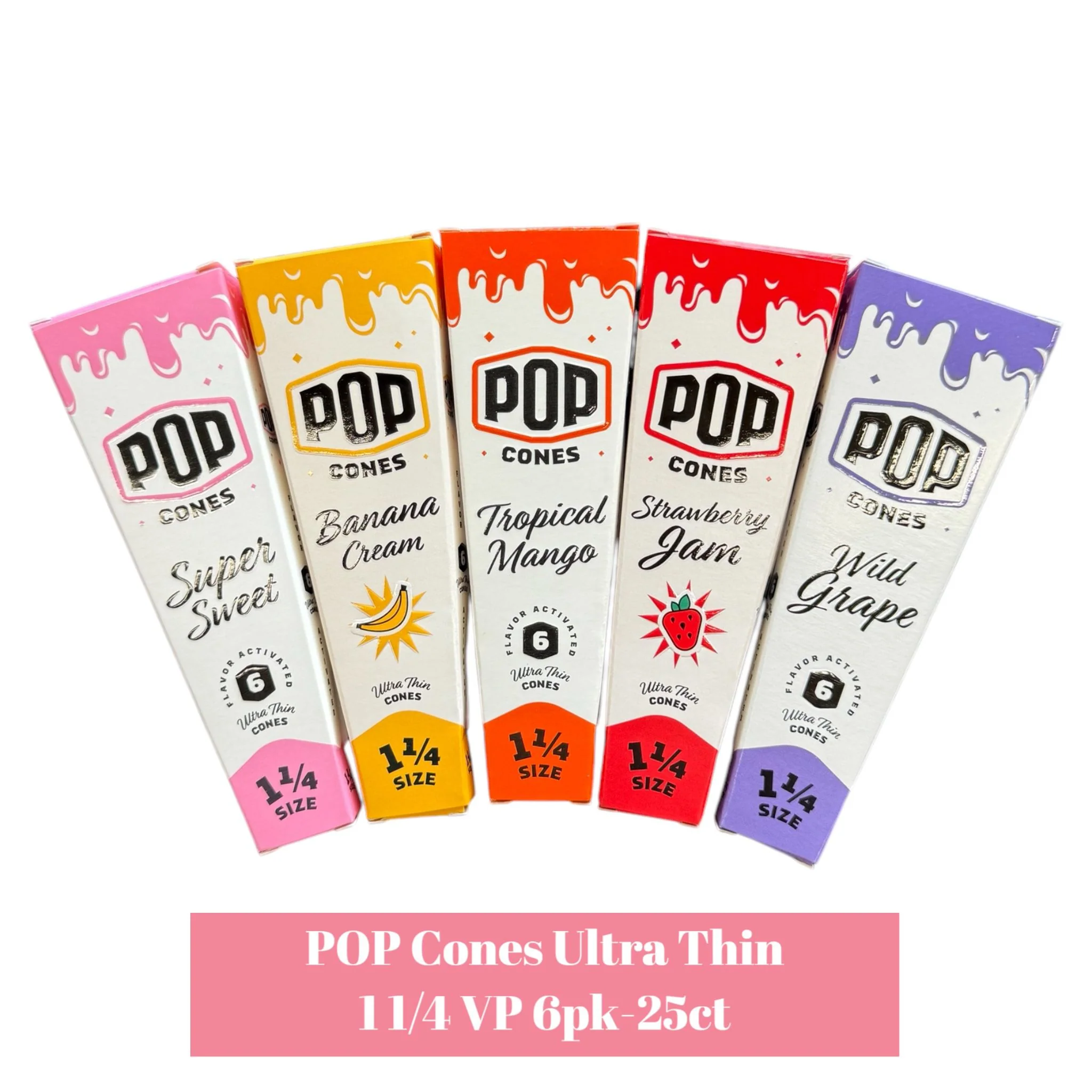 POP Cones Ultra Thin 1 1/4 VP 6pk-25ct - Image 2