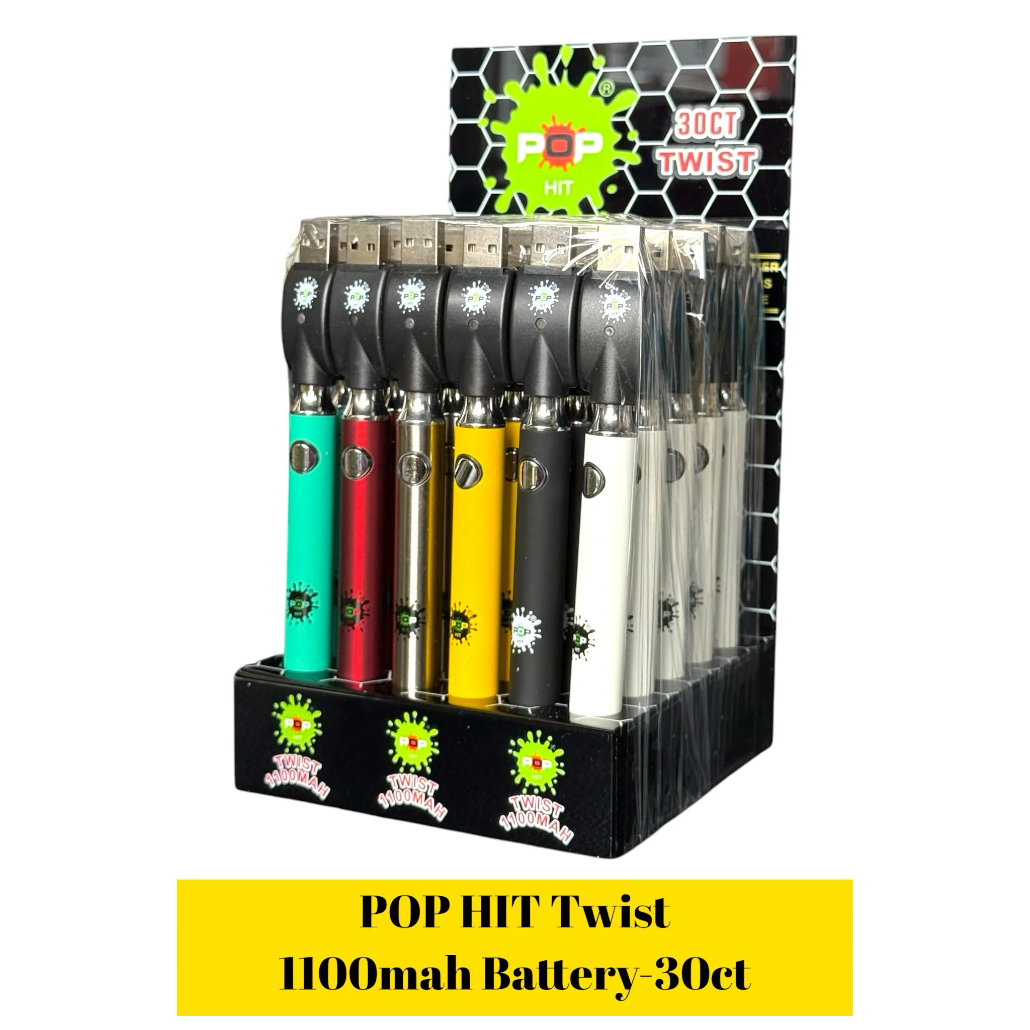 POP HIT Twist 1100mah Battery-30ct - Image 2