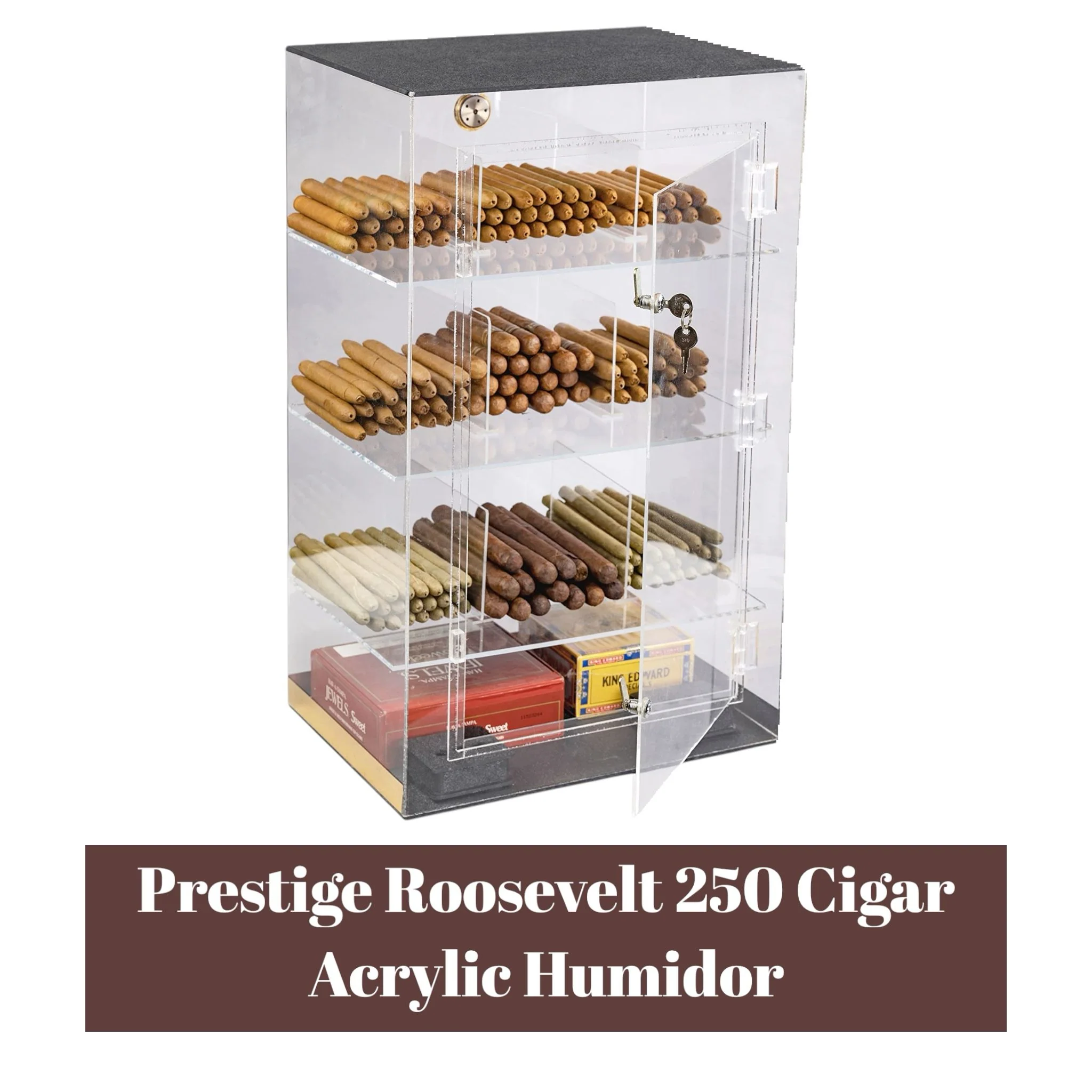 Prestige Roosevelt 250 Cigar Acrylic Humidor - Image 2