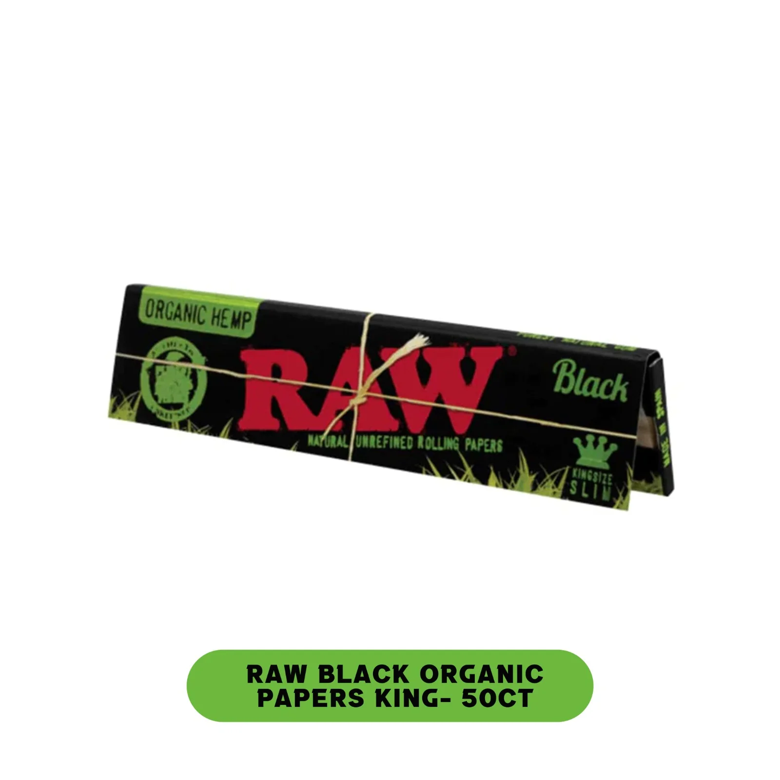 Raw Black Organic Papers King- 50ct - Image 2