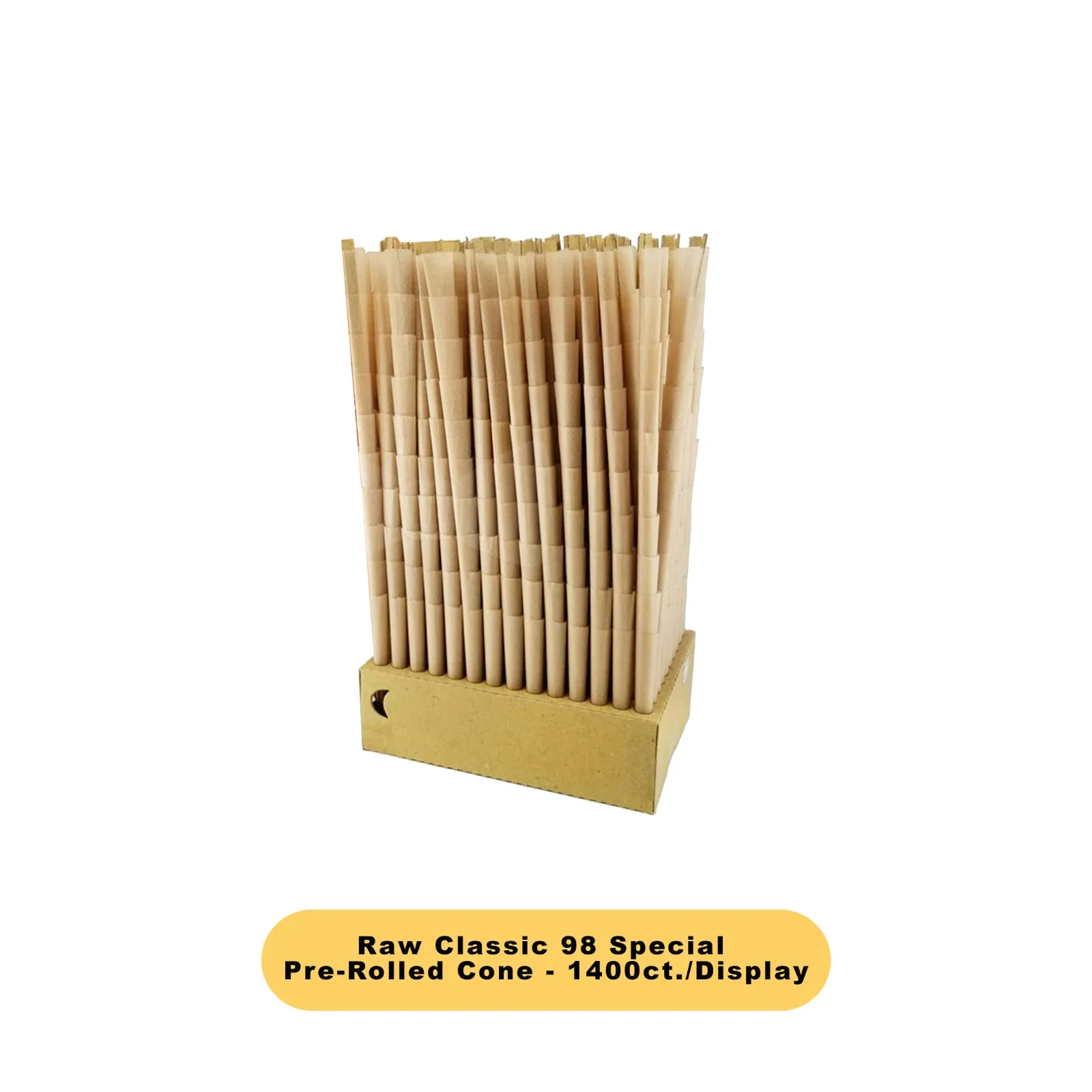Raw Classic 98 1 1/4 Pre-Rolled Cone Bulk Display- 1400ct - Image 2