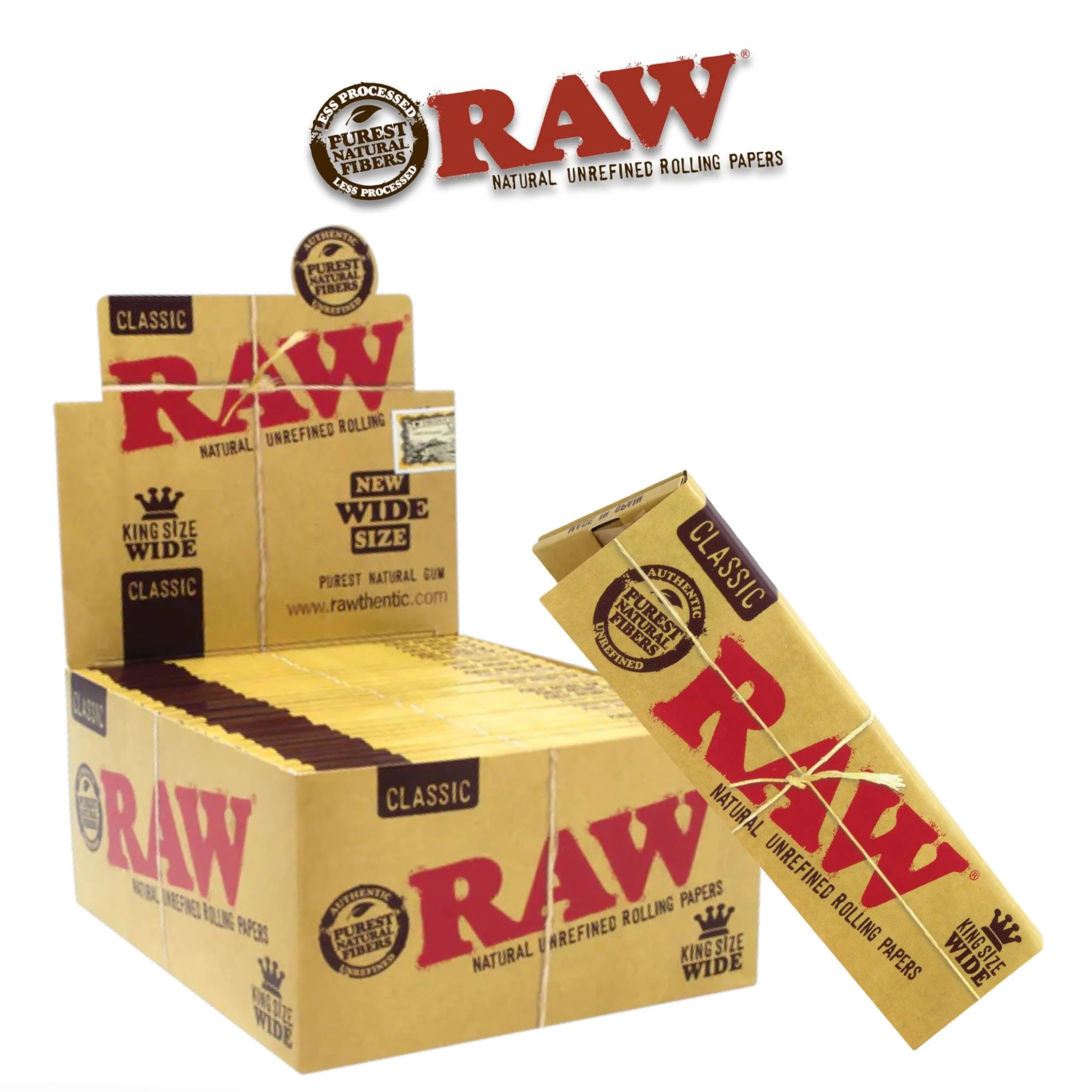 Raw Classic Papers King WIDE- 50ct