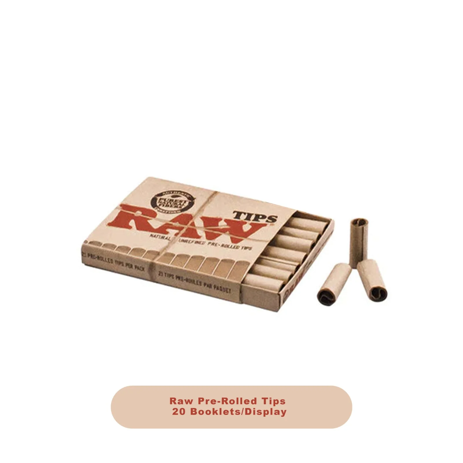 Raw PreRolled Tips Display-20ct - Image 2
