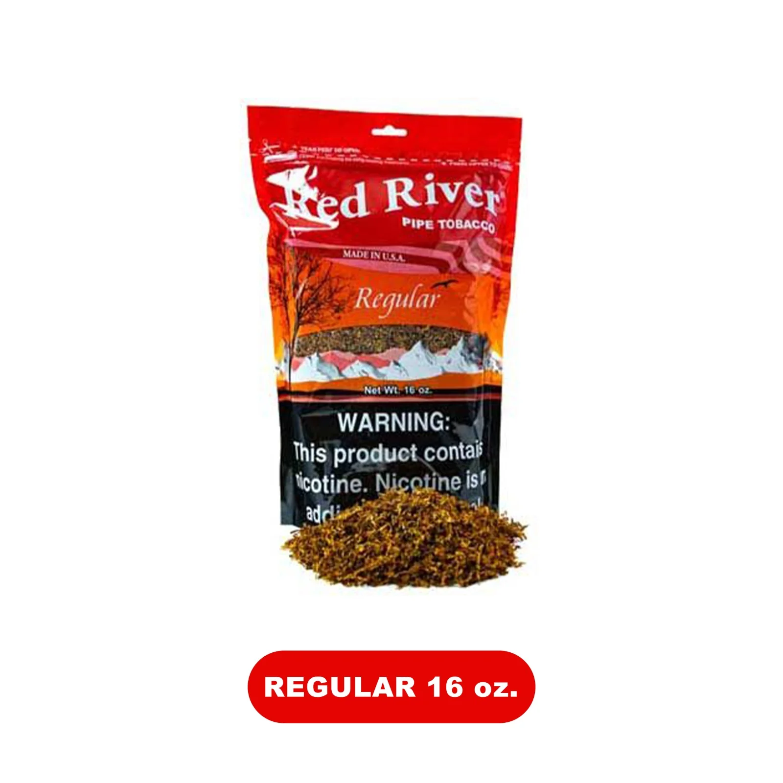 Red River Pipe Tobacco 16oz Pouch - Image 4