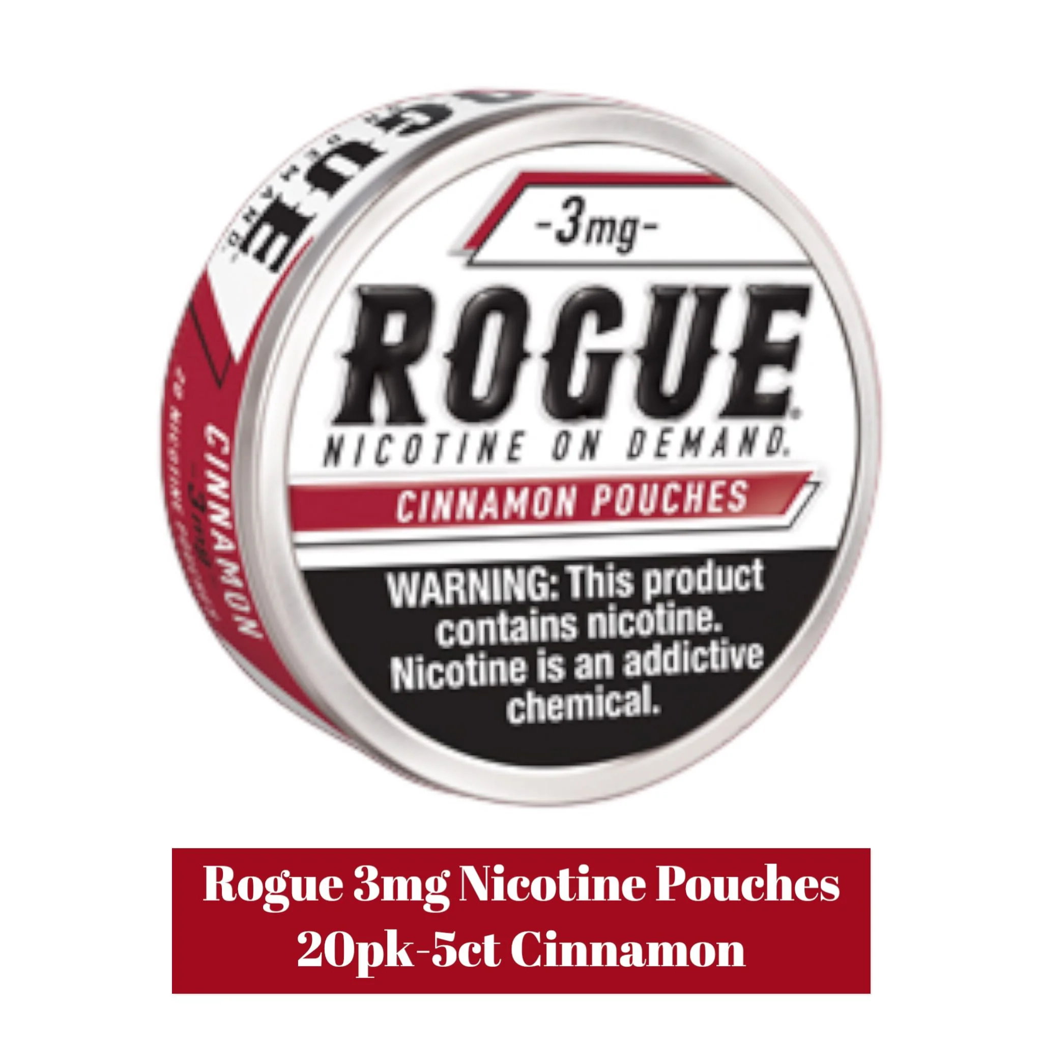 Rogue 3mg Nicotine Pouches 20pk- 5ct - Image 3