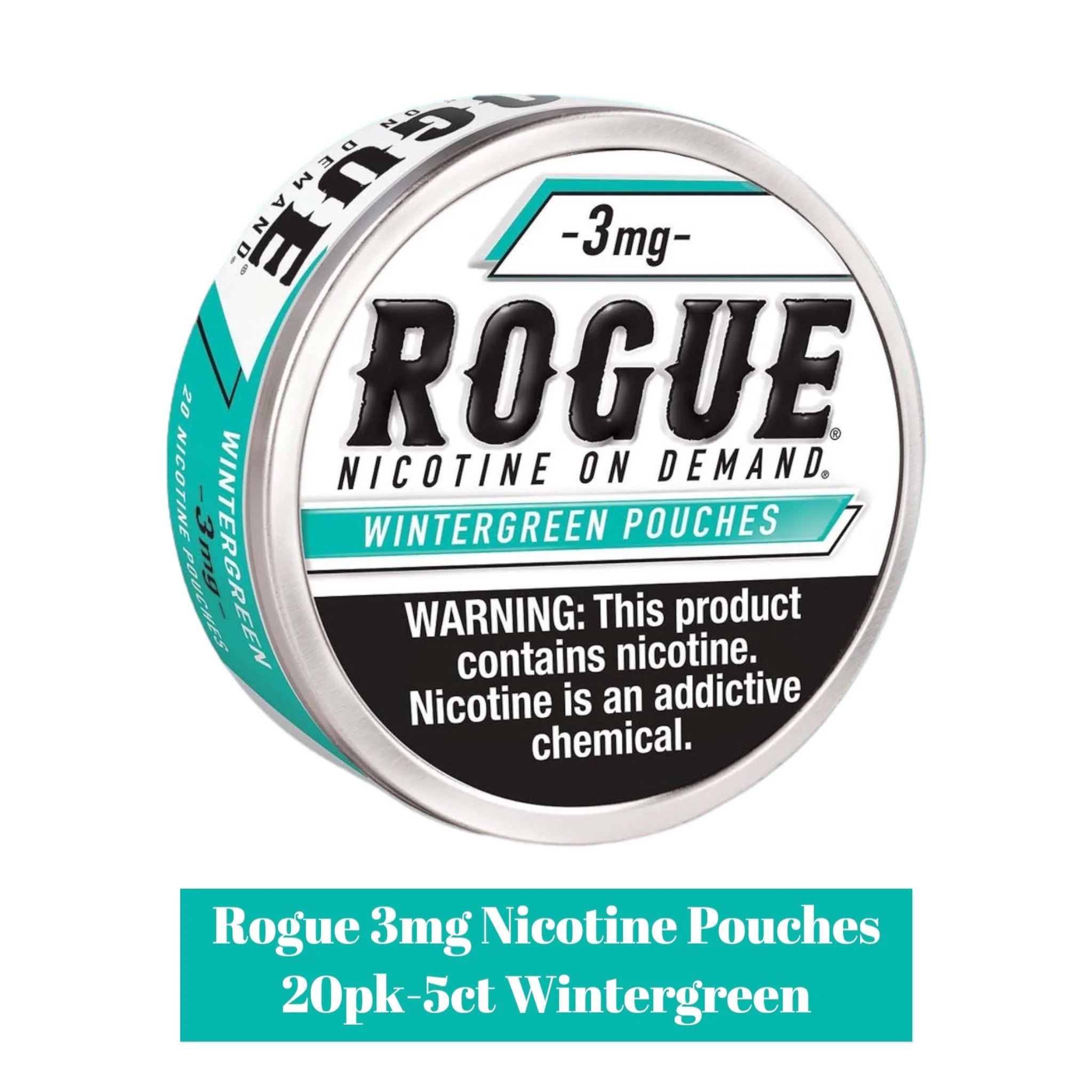 Rogue 3mg Nicotine Pouches 20pk- 5ct - Image 7
