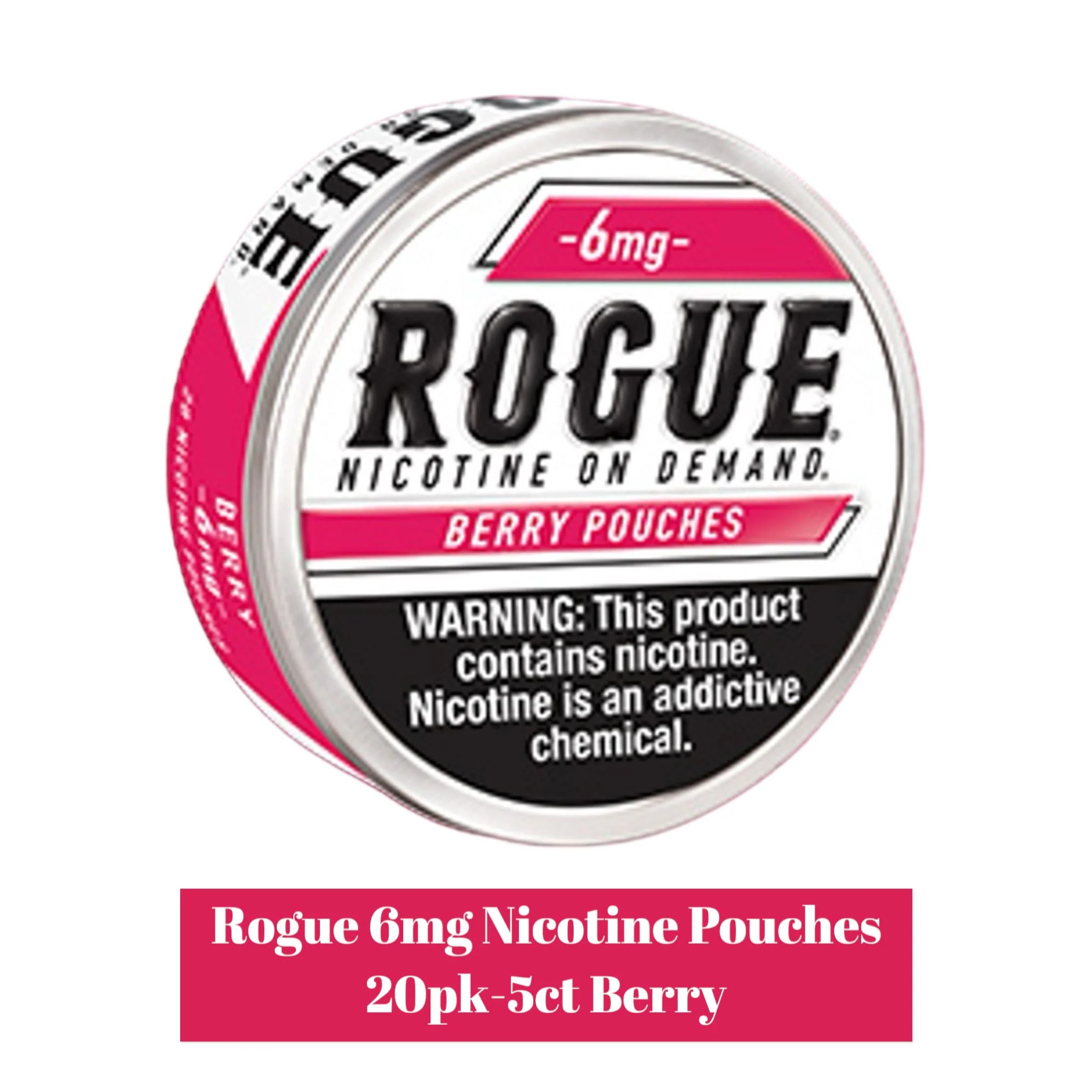 Rogue 6mg Nicotine Pouches 20pk- 5ct - Image 9