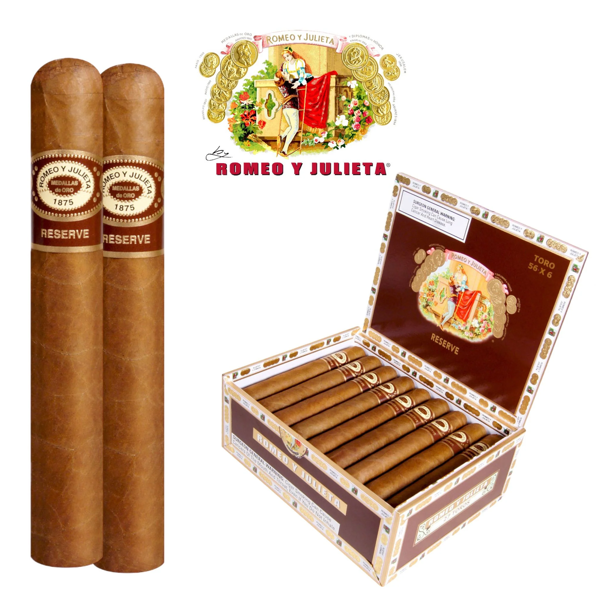 Romeo & Juliet Reserve Toro-27ct
