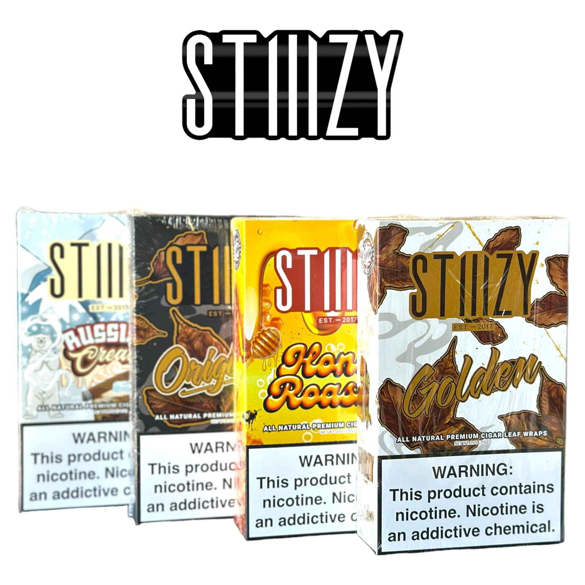 STIIIZY LEAF WRAPS - Golden 8pk-5ct