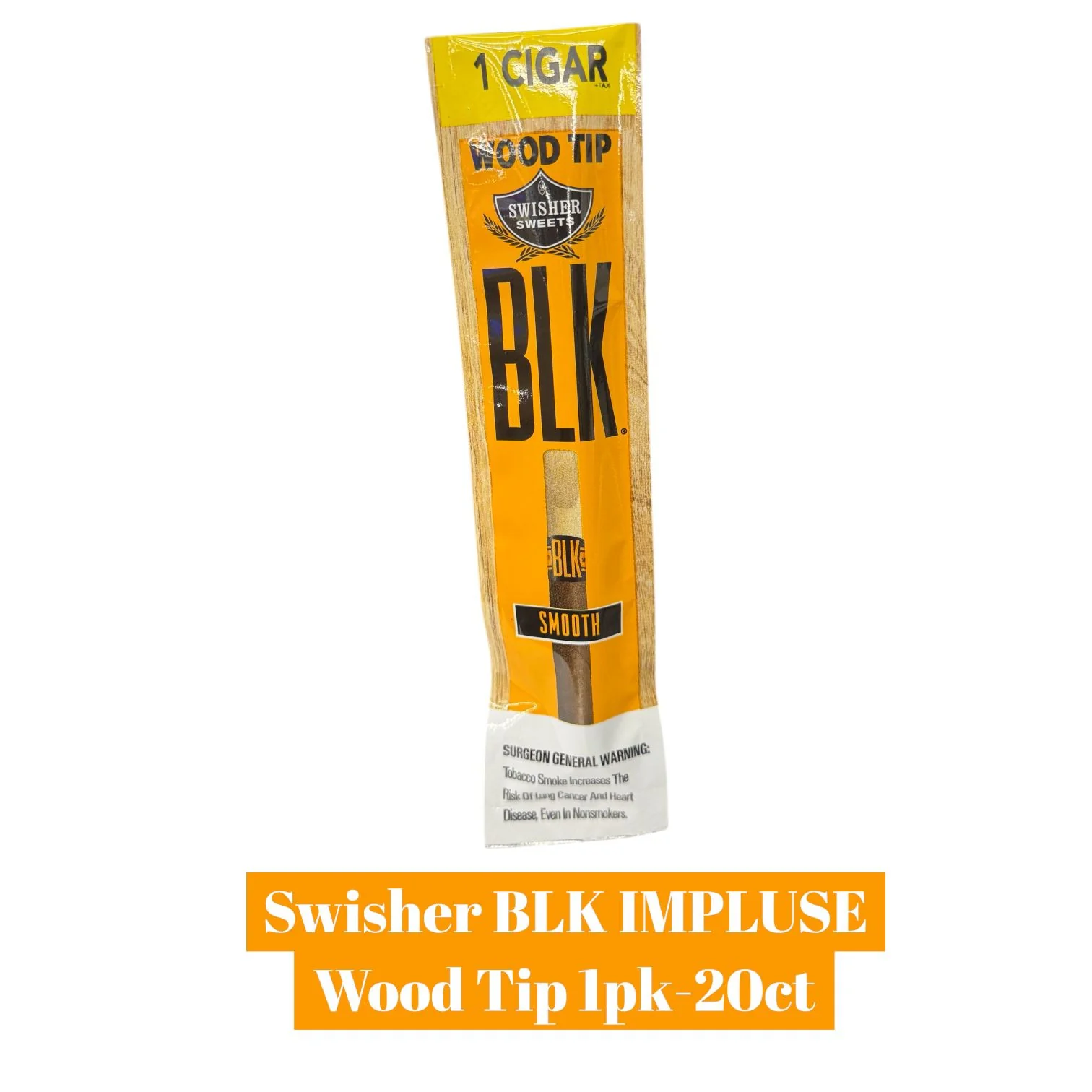Swisher BLK IMPLUSE Wood Tip 1pk-20ct - Image 2