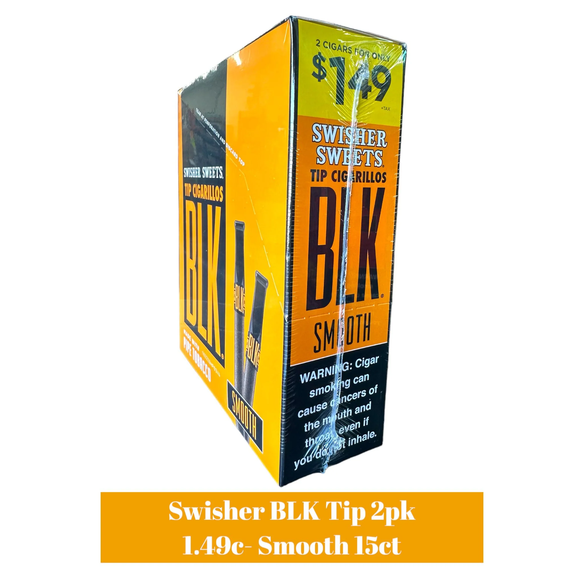 Swisher BLK Tip 2pk 1.49c- 15ct - Image 3