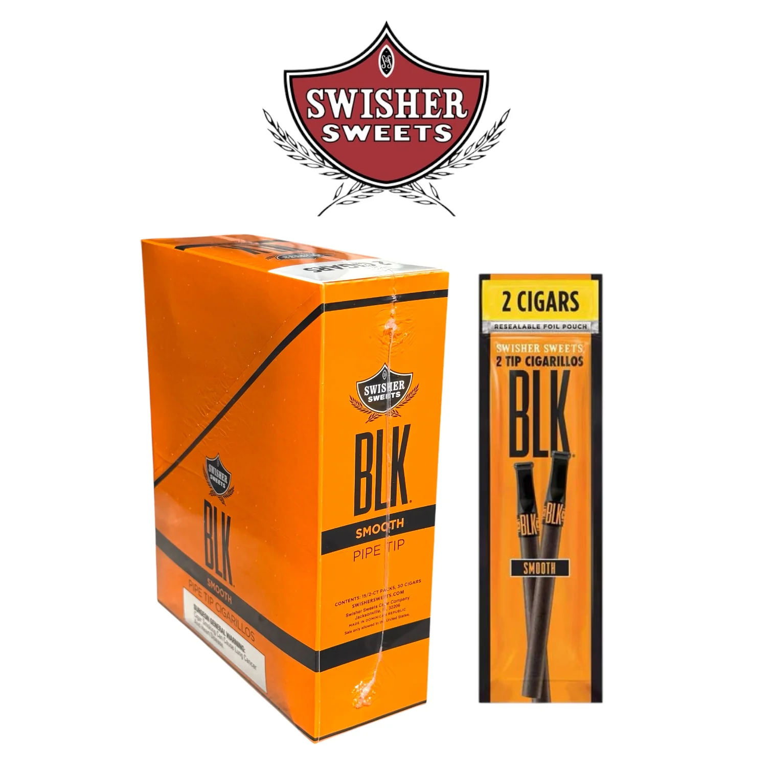Swisher BLK Tip 2pk Save ON- 15ct