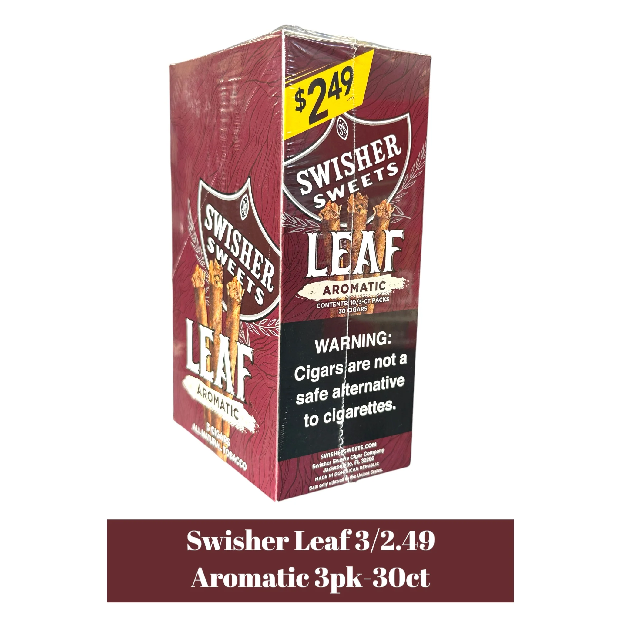Swisher Leaf 3pk / 2.49 Pre-Priced- 30ct - Image 2