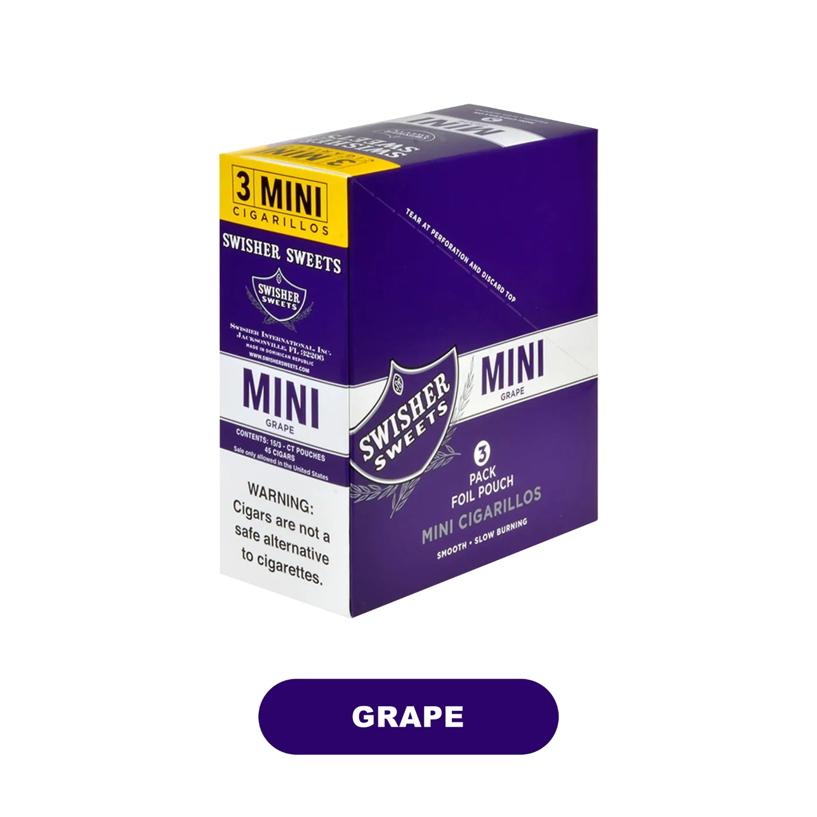 Swisher Mini Pouch 3pk Display- 15ct - Image 4