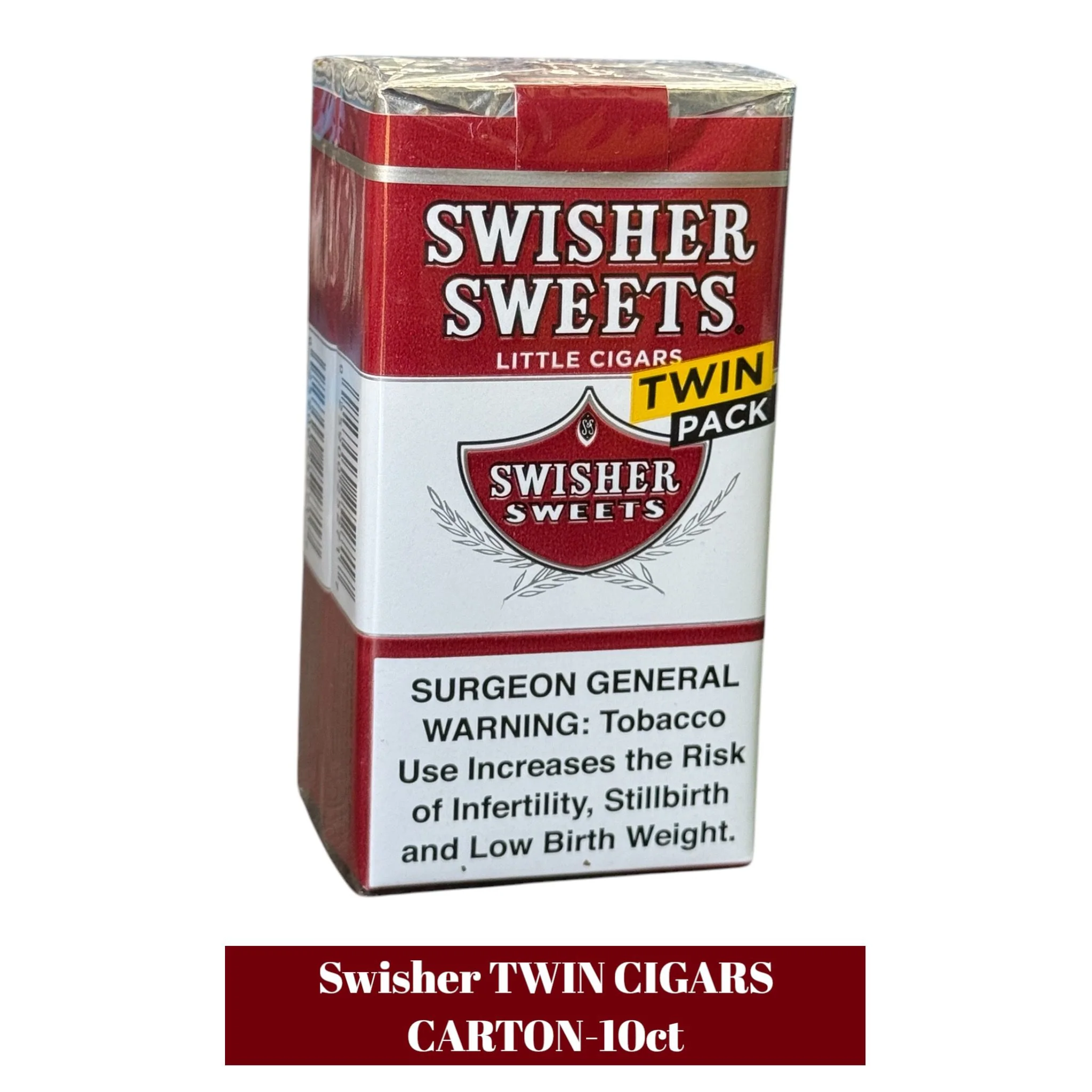 Swisher TWIN CIGARS CARTON-10ct - Image 2
