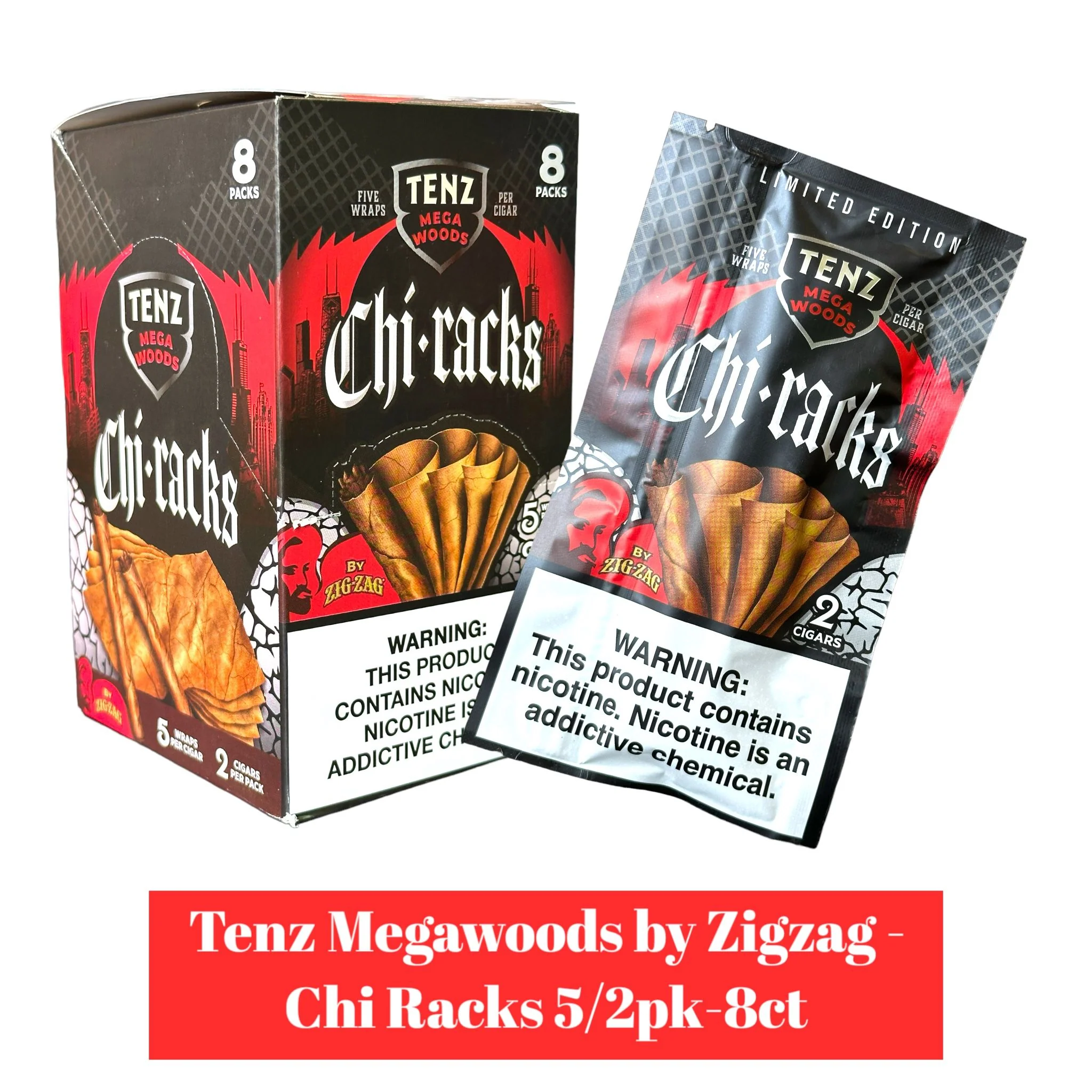 Tenz Megawoods By Zig Zag 5/2pk -8ct - Image 4