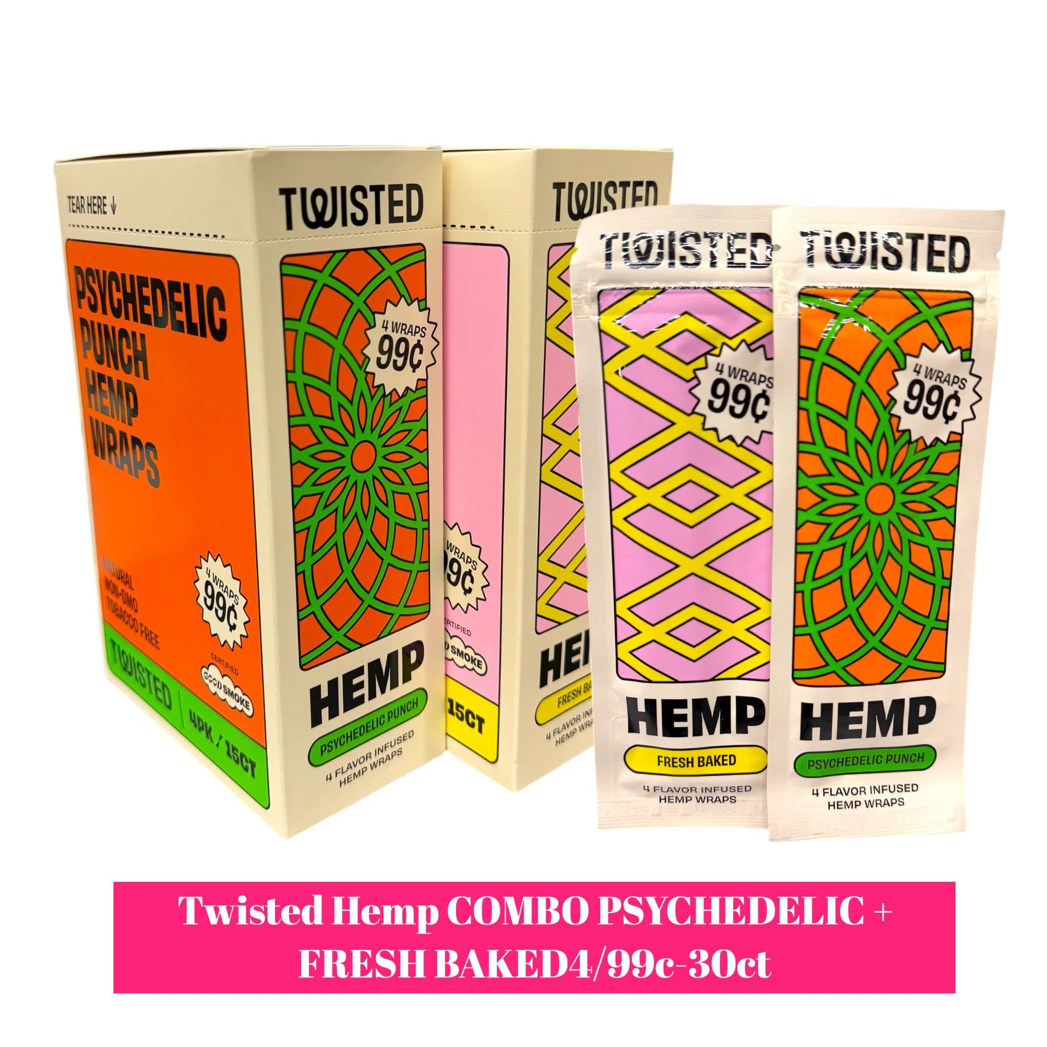 Twisted Hemp COMBO PSY Fresh 4/99c-30ct - Image 2