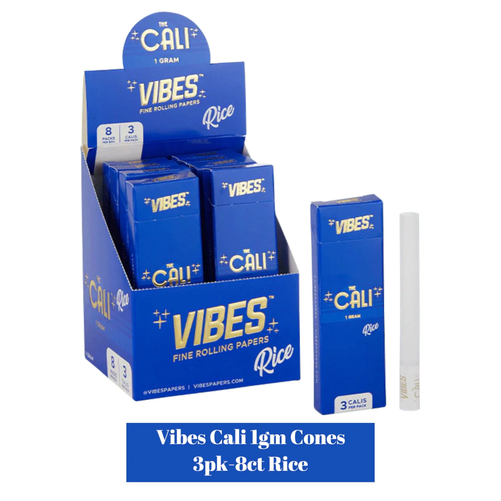 Vibes CALI Cone 1gm 3pk-8ct - Image 3