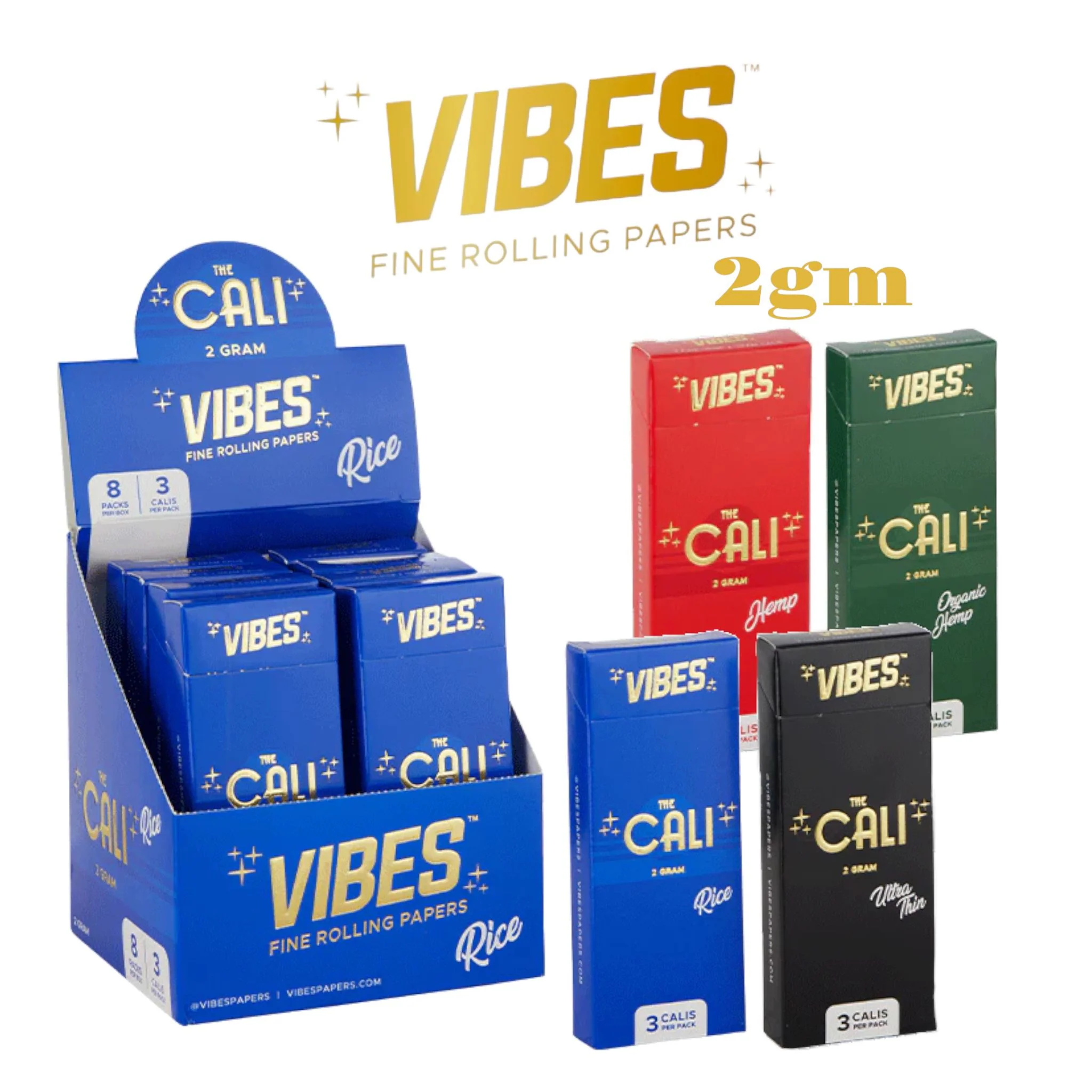Vibes CALI Cone 2gm 3pk-8ct