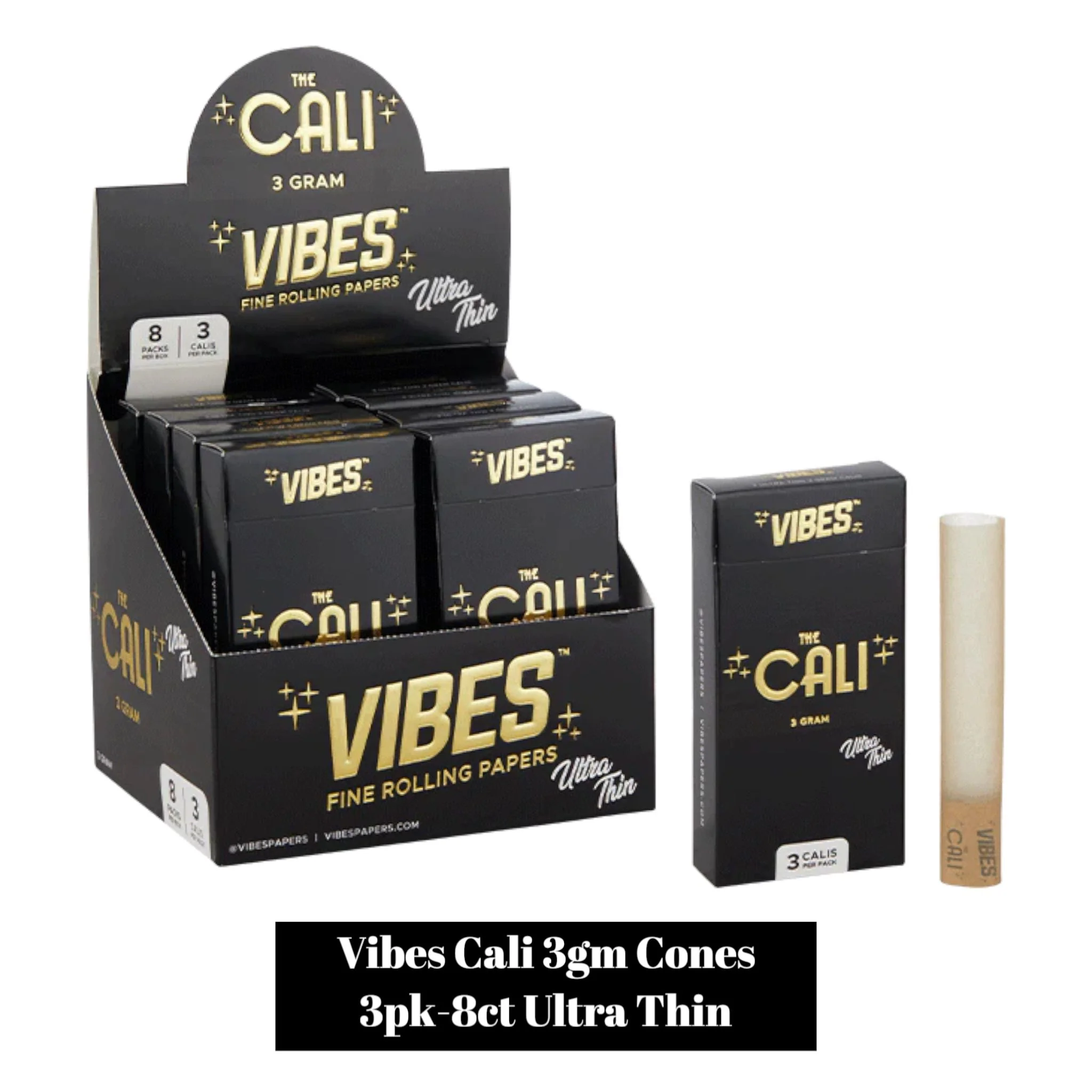 Vibes CALI Cone 3gm 3pk-8ct - Image 2