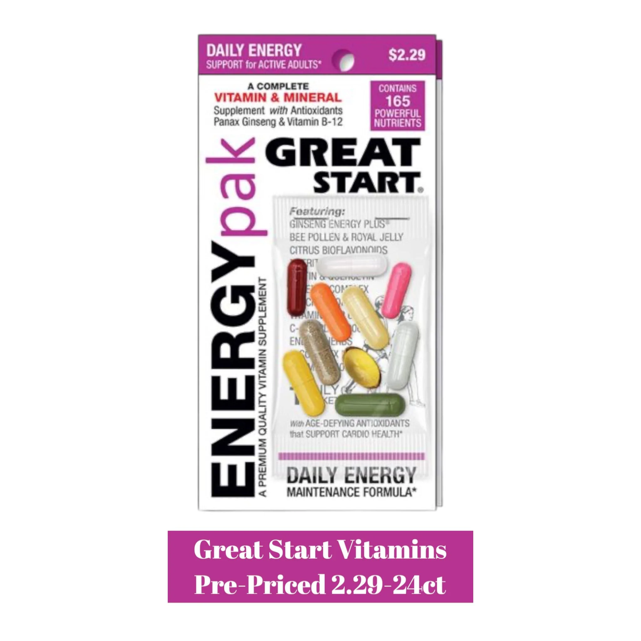 Vitamin And Mineral Pak - 24ct - Image 2