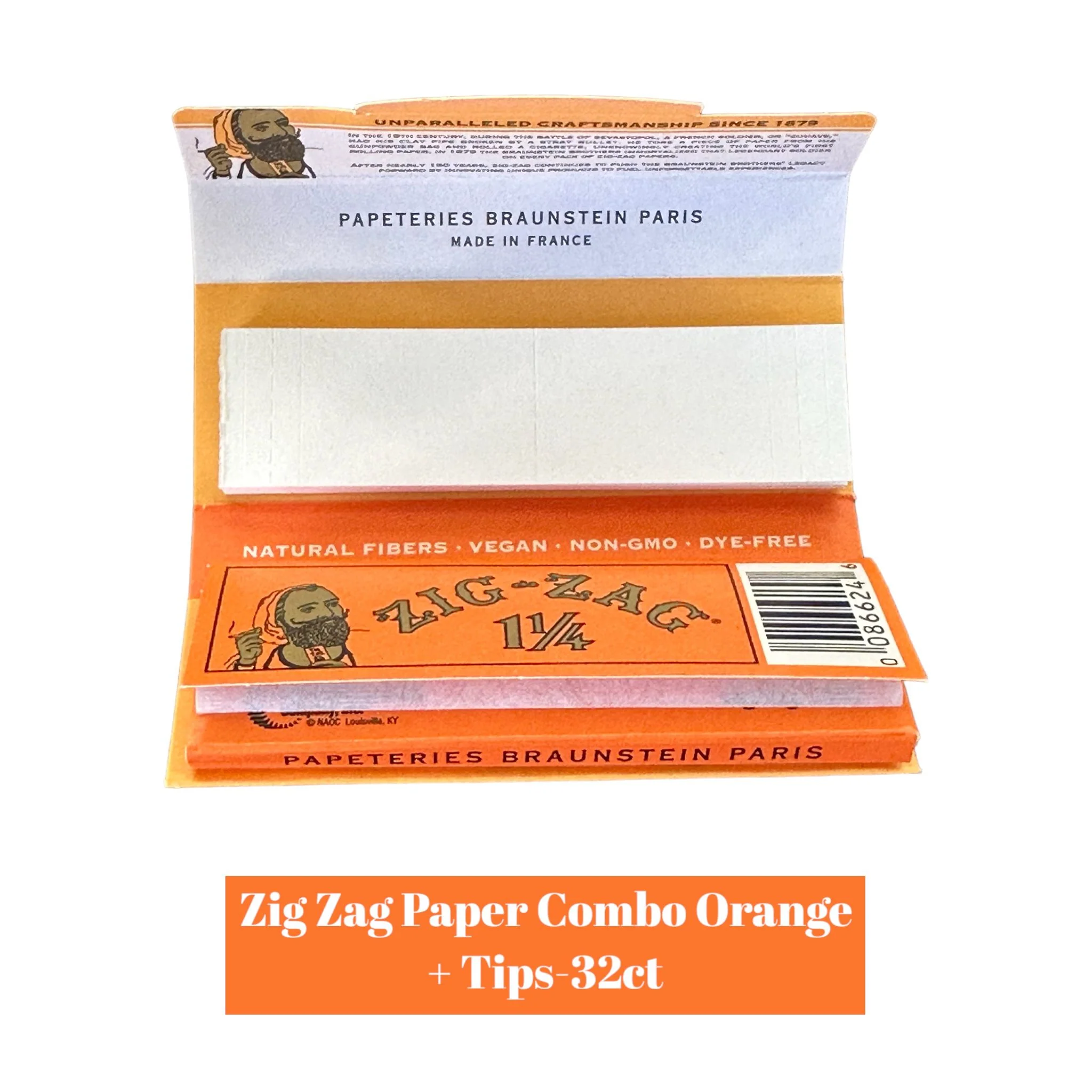 Zig Zag Paper Combo Orange + Tips-32ct - Image 2