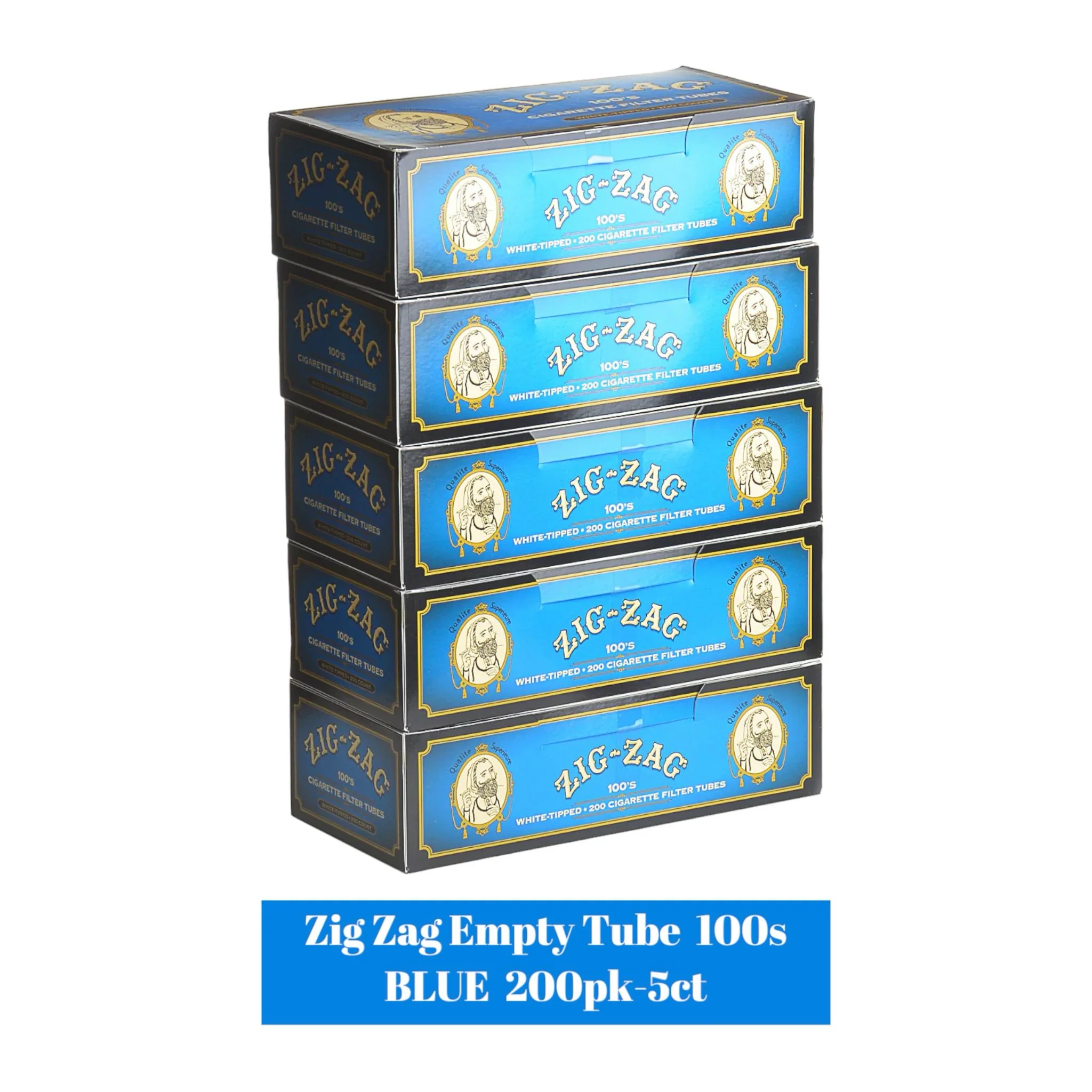 Zigzag Empty Tube 100's 200pk - 5ct - Image 2