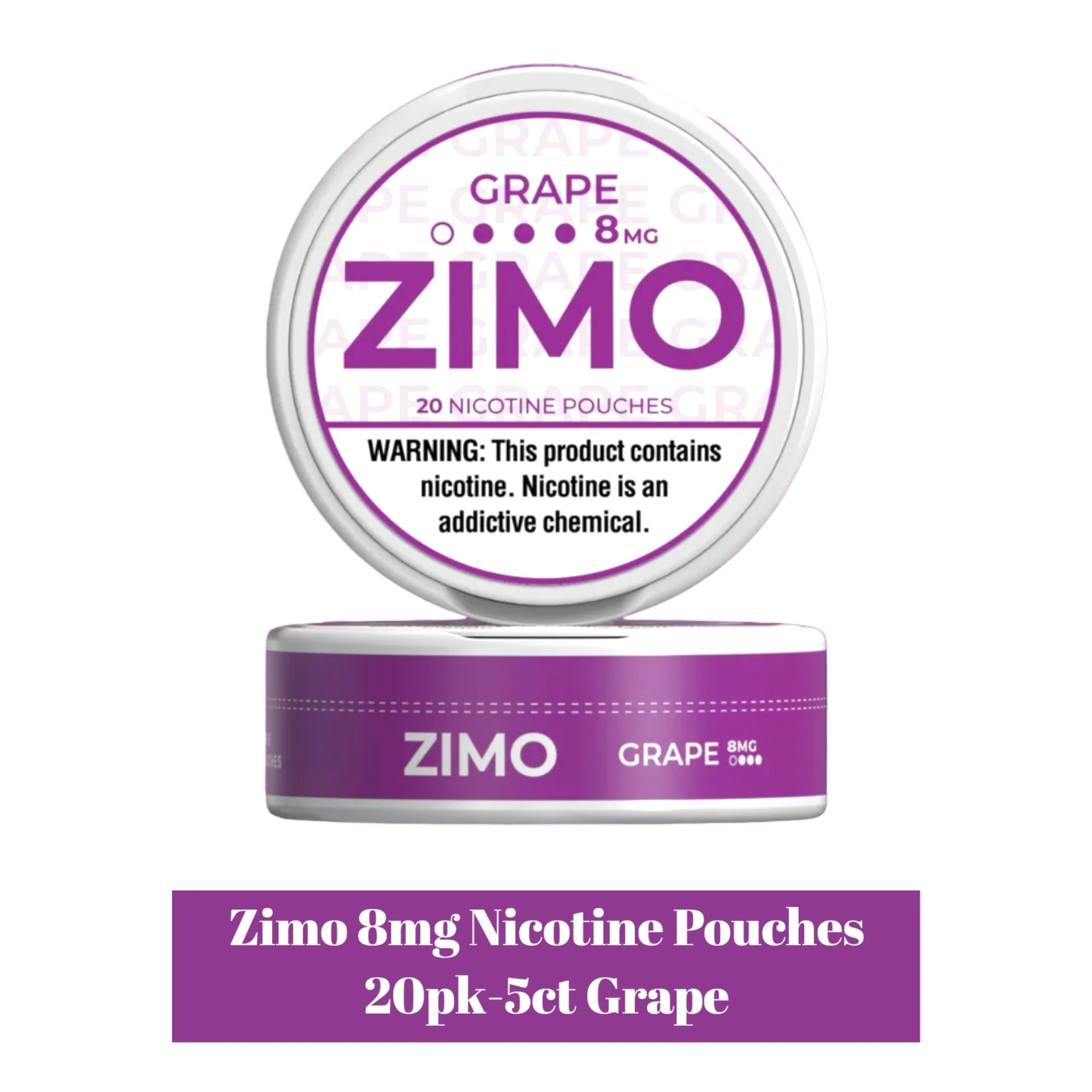 Zimo 8mg Nicotine Pouches 20pk -5ct - Image 8